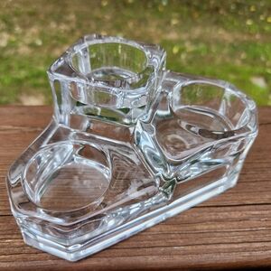 PartyLite Crystal Castle 3 Tier Small Tealight Candle Holder